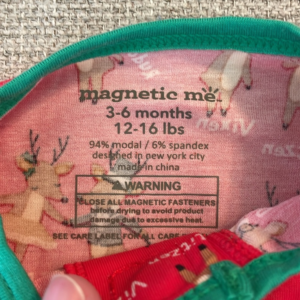 NEW Magnetic Me Christmas Reindeer footie sleeper ๐ - Picture 4 of 6